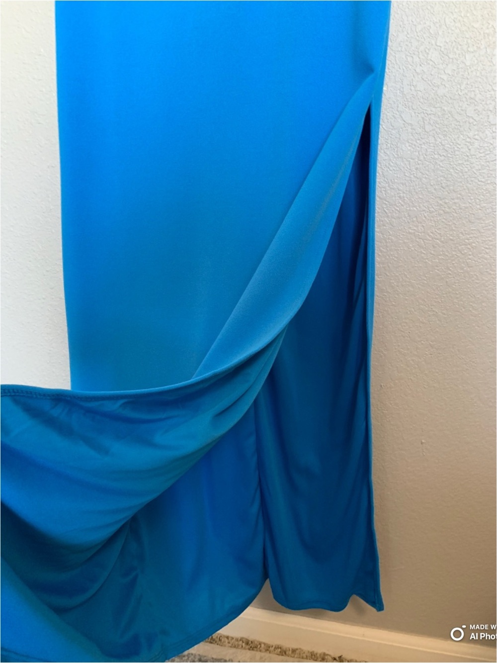Lulus Small Glamorous Dedication Blue Sleeveless Column Maxi Dress NWT - Picture 5 of 14